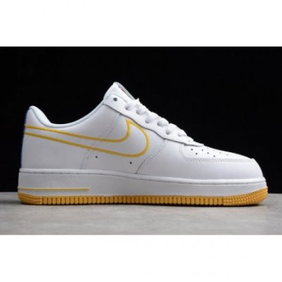 Nike Erkek Air Force 1 '07 Txt Beyaz / Kraliyet Mavisi / Sarı Kaykay Ayakkabı Türkiye - G9ZGGUXO